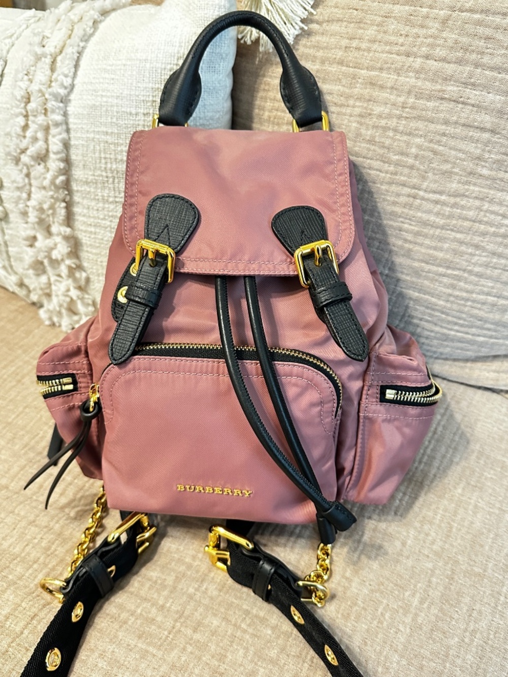 Burberry Nylon Rucksack Pink | NWT - Picture 3 of 17
